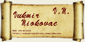 Vukmir Miokovac vizit kartica
